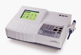 Білий коагулометр Rayto RT-2204C з дисплеєм, лотками для зразків та чотирма вимірювальними кюветами