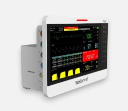 Ветеринарний монітор пацієнта Melevet PM10 з екраном відображення SpO2, NIBP та капнографії СО2 в реальному часі