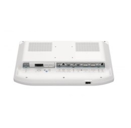 Задня панель медичного монітора Sony. На ній розташовані різні порти для підключення: composite, Y/C, RGB, DVI-D, SDI, HD15. Також є вентиляційні отвори та кріплення для підставки або настінного кріплення VESA